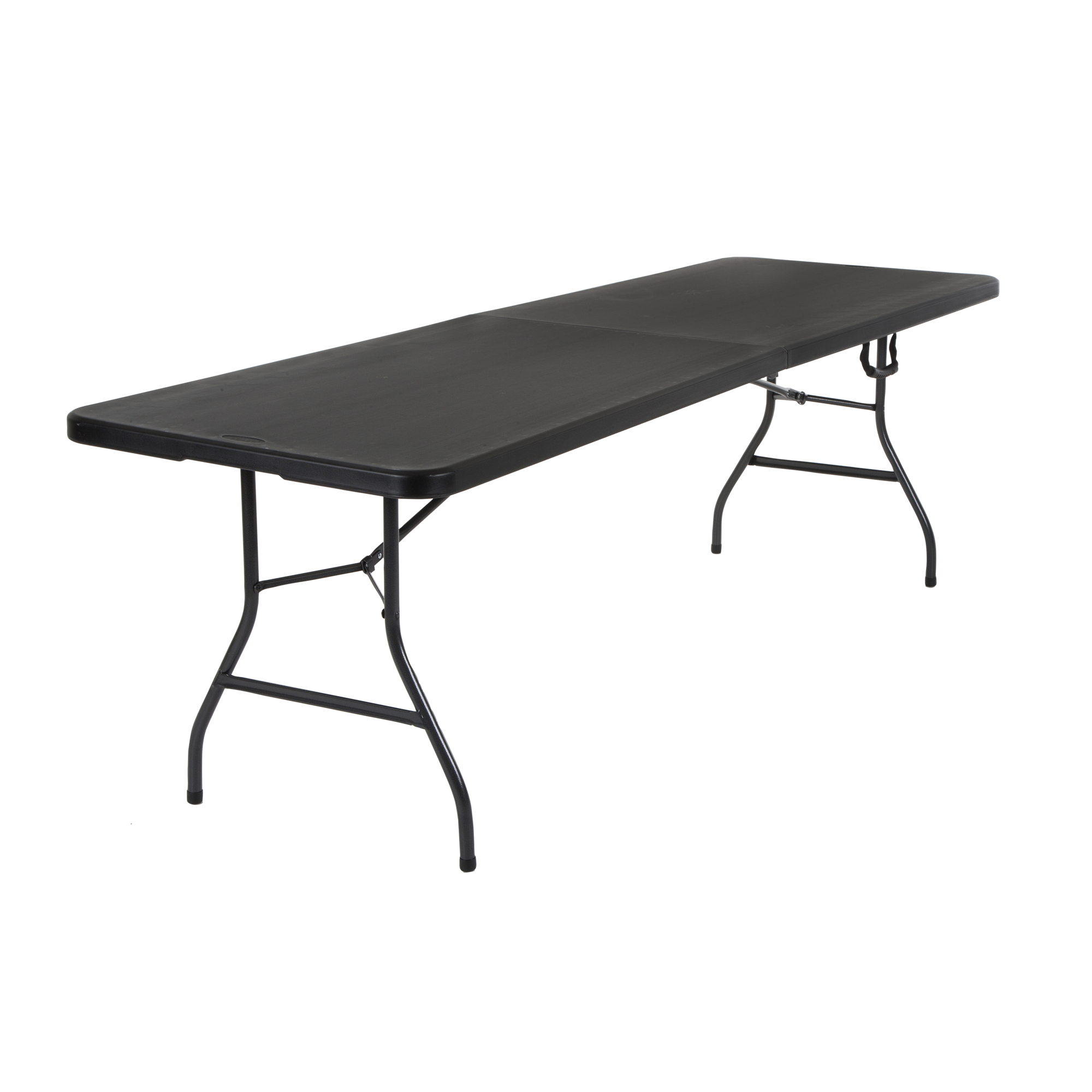Cosco, 8ft. Fold-in-Half Portable Banquet Table w/Handle, Height 29.25 in, Width 30 in, Length 96 in, Model# 14778BLK1X